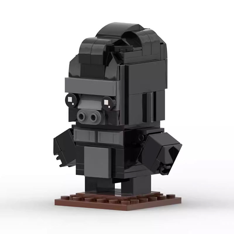 king kong brickheadz building set | lego-compatible moc toy kit - 2