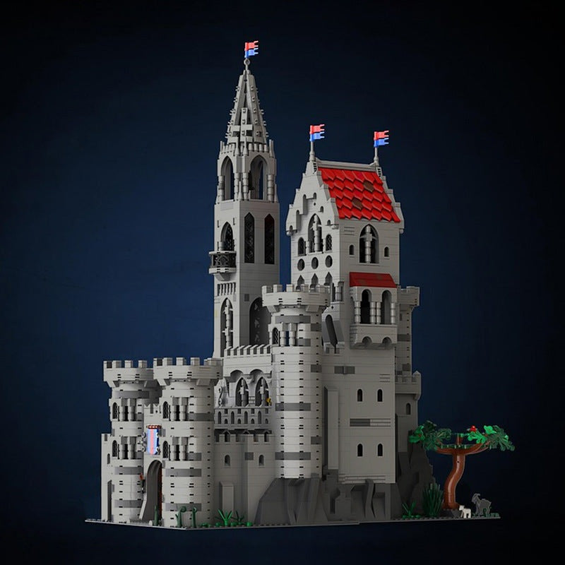 King's Castle MOC Building Kit | Medieval Royal Fortress Architecture - 3