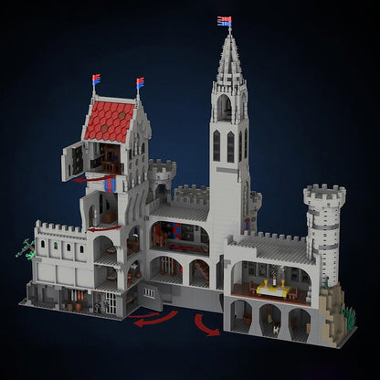 King's Castle MOC Building Kit | Medieval Royal Fortress Architecture - 4