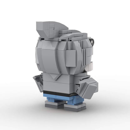 king shark brickheadz building set | dc comic | lego-compatible - 4