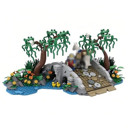 King's Bridge MOC Medieval Stone Bridge Building Kit - 1