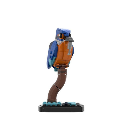 Kingfisher Bird MOC Building Kit – Wildlife Display Model Set - 1