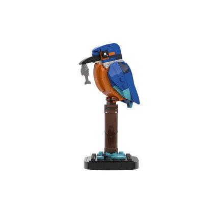 Kingfisher Bird MOC Building Kit – Wildlife Display Model Set - 4