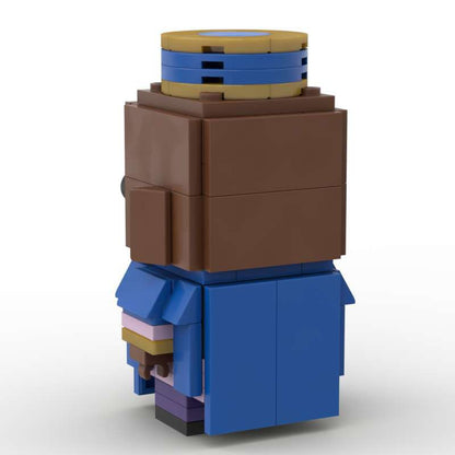 kingsley shacklebolt moc brickheadz | harry potter | compatible with lego - 3