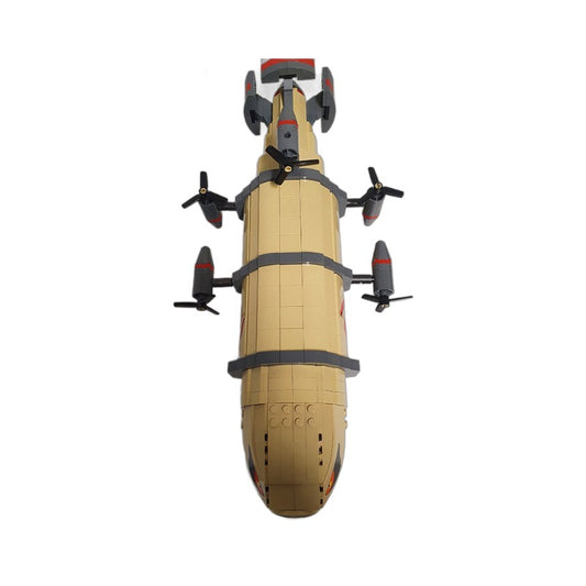 kirov airship building set |  red alert | moc-71395 - 5