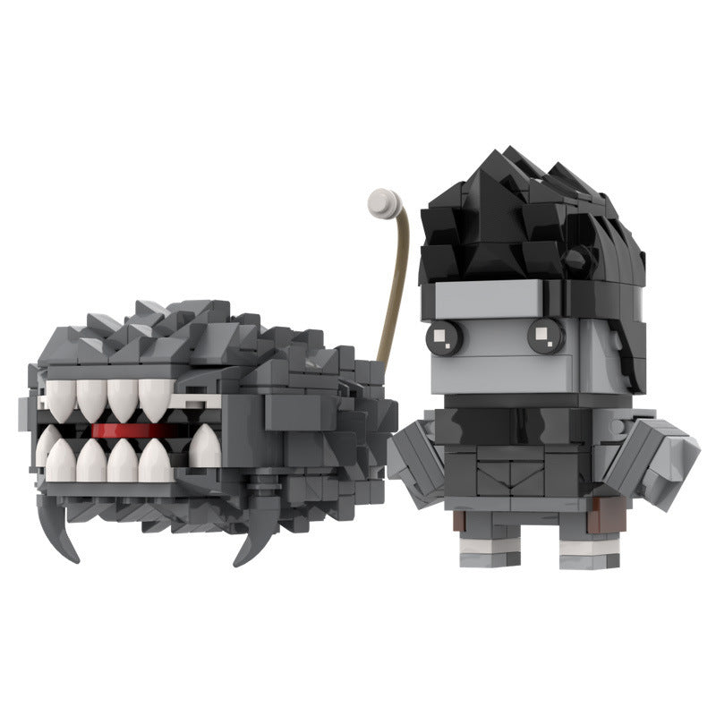 kisame brickheadz building set | naruto akatsuki | lego-compatible moc - 3