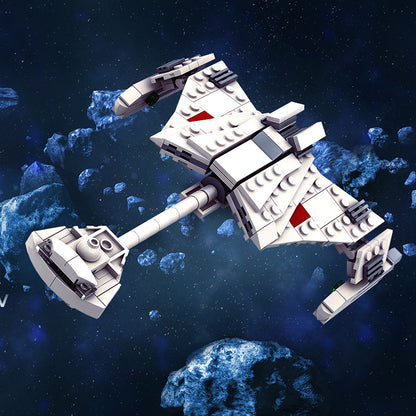 klingon d7 class battle cruiser building set | star trek | lego compatible - 1