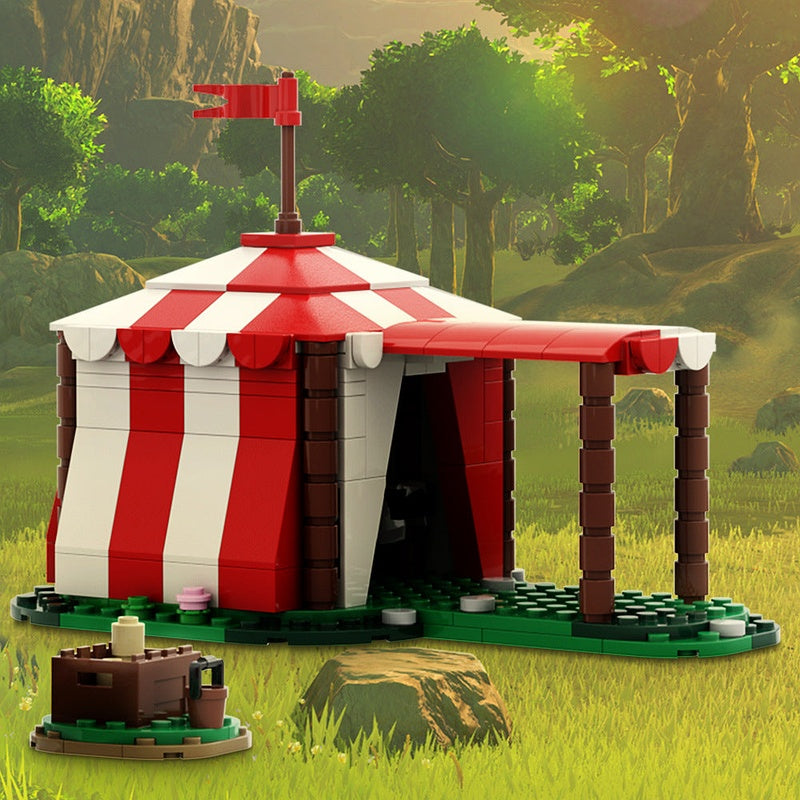 Knights Tent MOC Building Kit | Medieval Camp Architecture Model - 2
