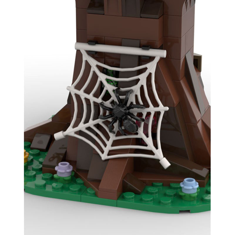 kokiri sword & great deku tree building set | zelda moc | moc-44297 - 2