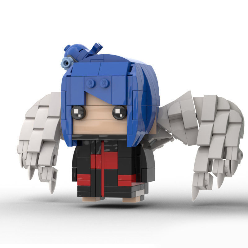 konan akatsuki brickheadz building set | naruto moc - 3