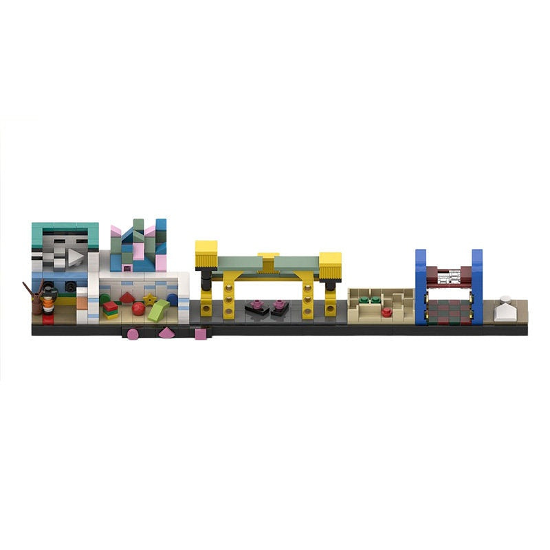  Korean DystopianSurvival Game Skyline Building Kit | LEGO-Compatible MOC - 1