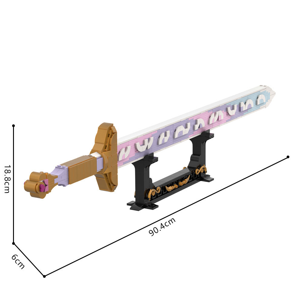 kpop demon hunters sword building kit | lego compatible moc - 2