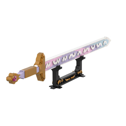 kpop demon hunters sword building kit | lego compatible moc - 4