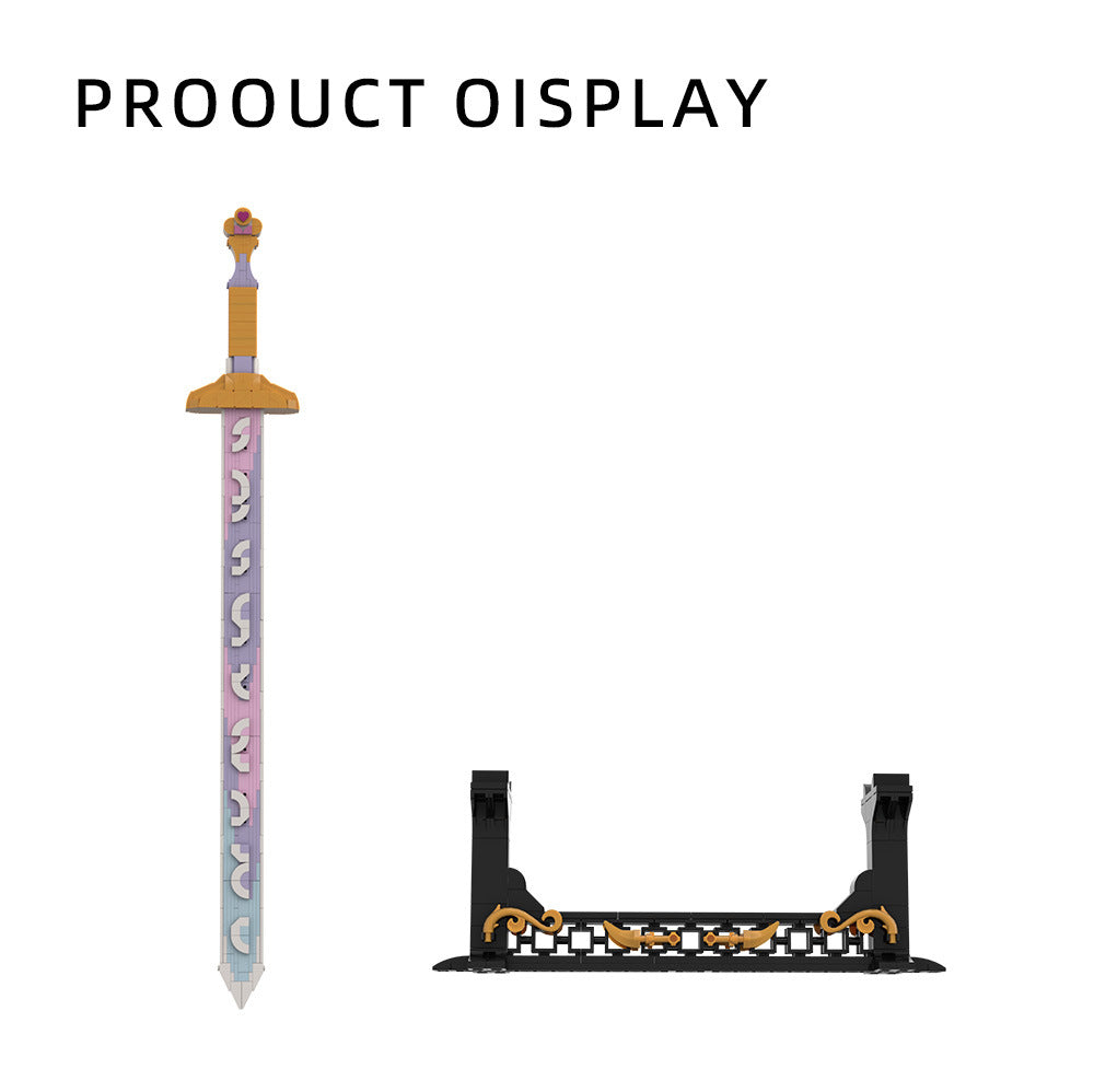 kpop demon hunters sword building kit | lego compatible moc - 5