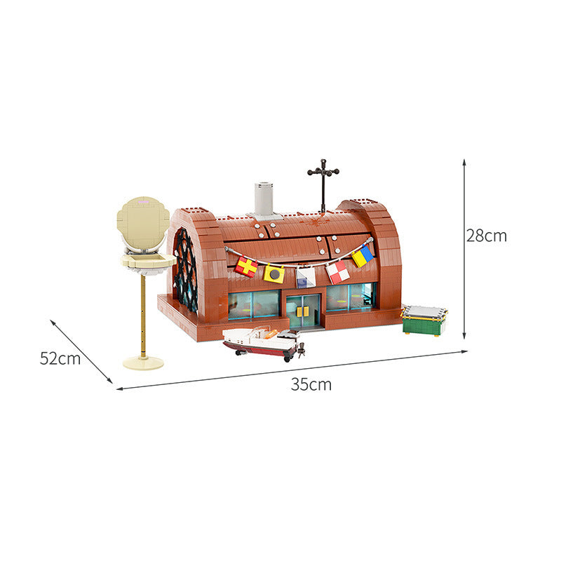 krusty krab building set | spongebob | moc-82378 - 4