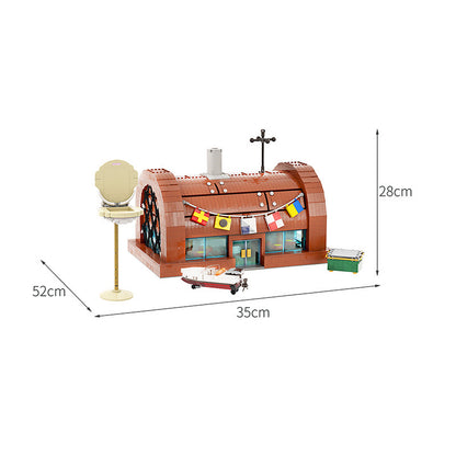 krusty krab building set | spongebob | moc-82378 - 4