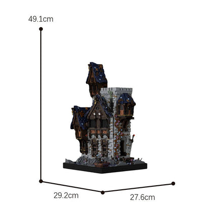Krylhan Castle MOC Building Kit | Medieval Fortress Architecture Model - 4