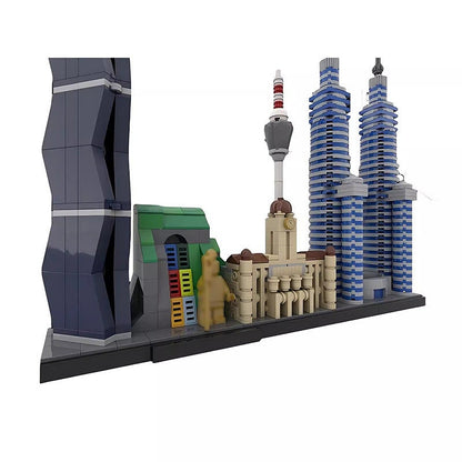 Kuala Lumpur Skyline Building Kit | LEGO-Compatible MOC - 2