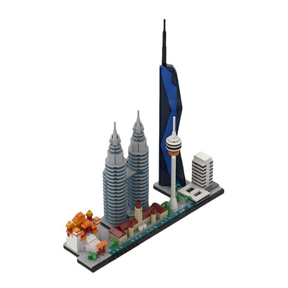 Kuala Lumpur Skyline Building Kit | LEGO-Compatible MOC - 2