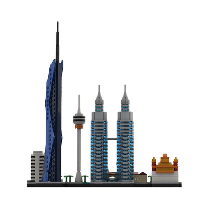 Kuala Lumpur Skyline Building Kit | LEGO-Compatible MOC - 3