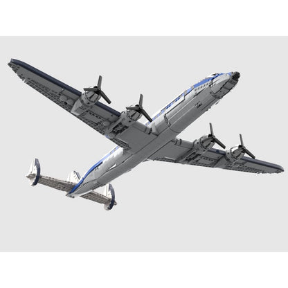 L-1049 Four-Engine Triple-Tail Classic Airliner MOC Building Kit - 4