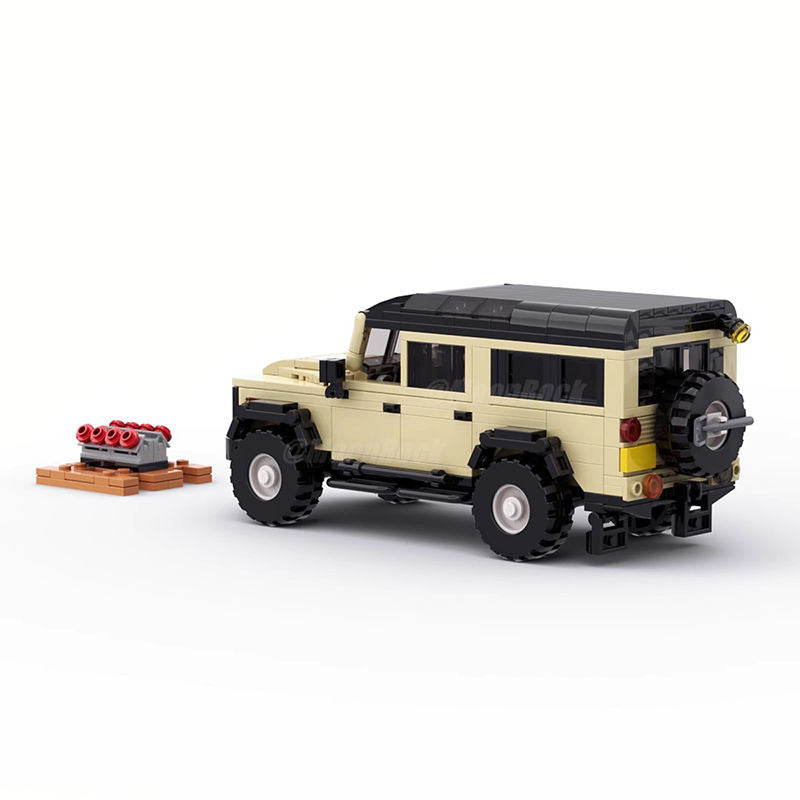land rover defender 1990 building set | moc-123500 - 2