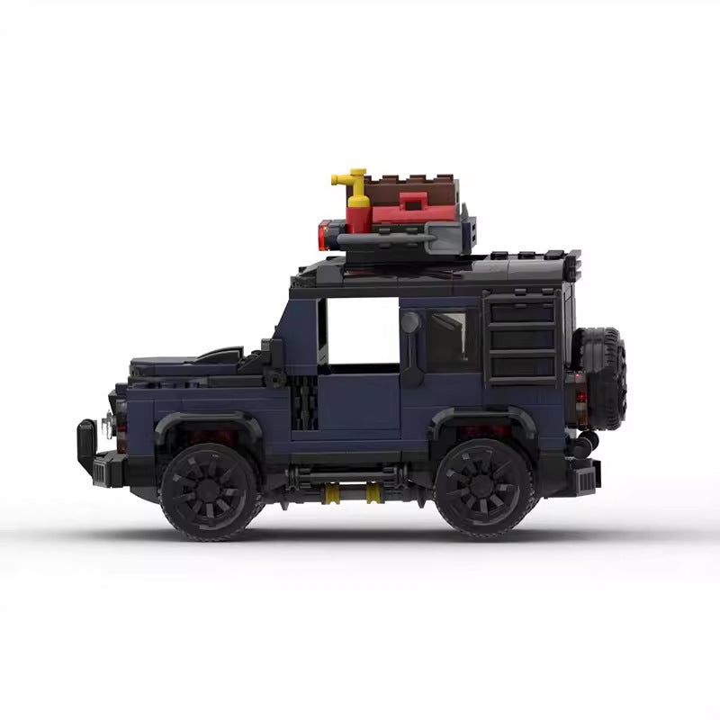 land rover defender blue building set | lego compatible 458 pcs - 2