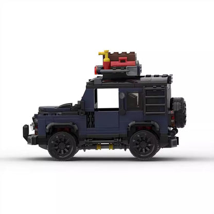 land rover defender blue building set | lego compatible 458 pcs - 2