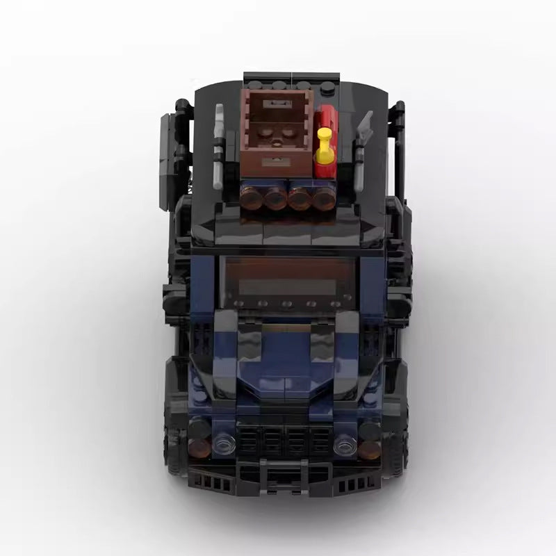 land rover defender blue building set | lego compatible 458 pcs - 3