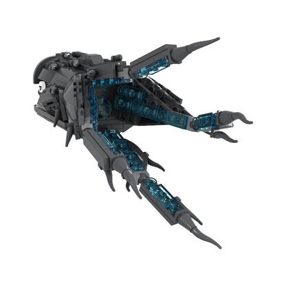 Large Space Whale Creature MOC Building Kit | Cosmic Alien Animal Figure - 4