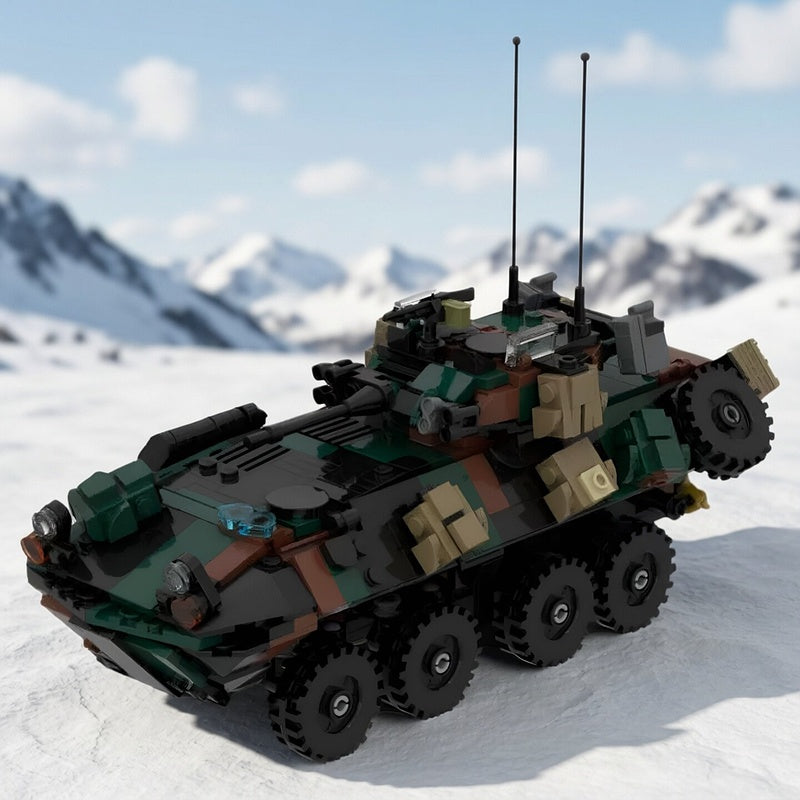 LAV 25A2 Eight-Wheel Armored Vehicle MOC Building Kit - 2