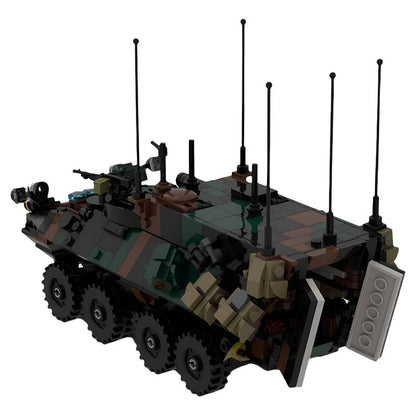 LAV C2 8×8 Command Armored Vehicle MOC Building Kit - 2