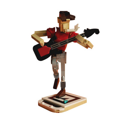Lead Guitarist MOC Building Kit | Rock Music Performance Display Model - 2