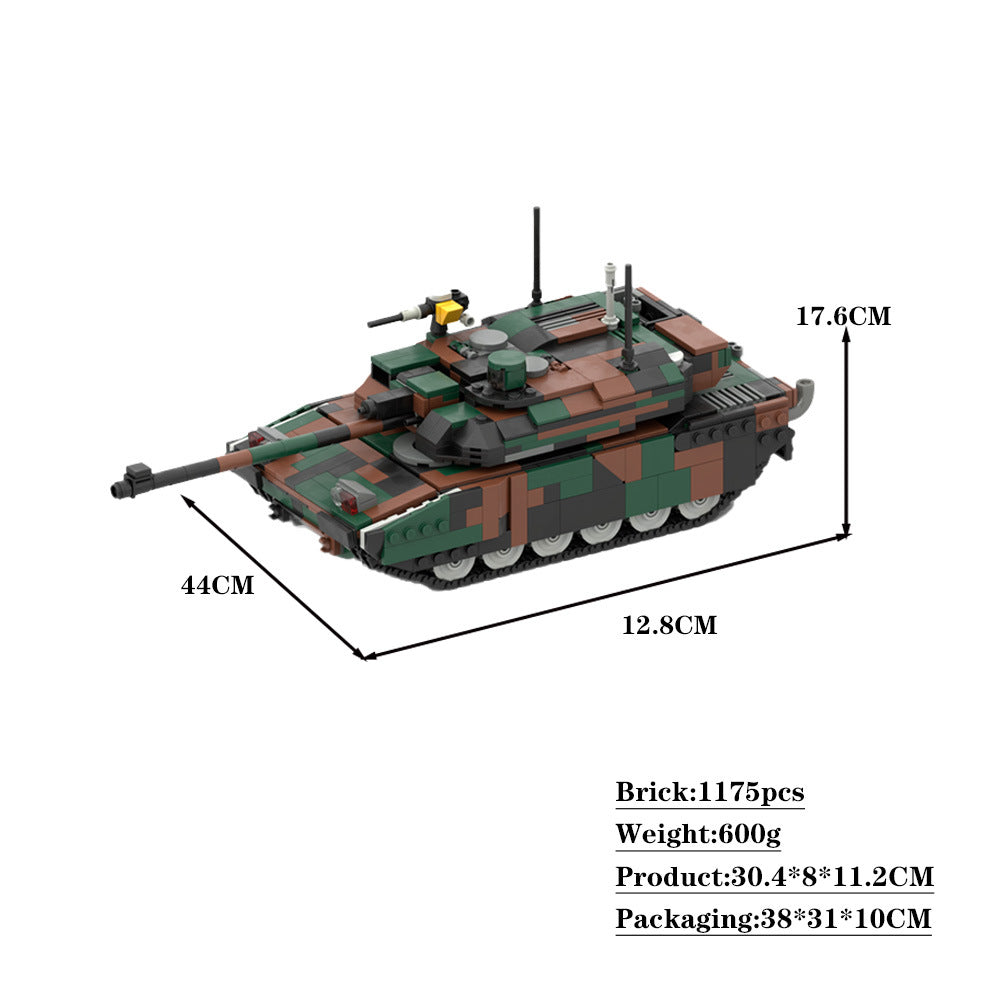 leclerc main battle tank building set | 1:33 scale | moc-34858 - 3