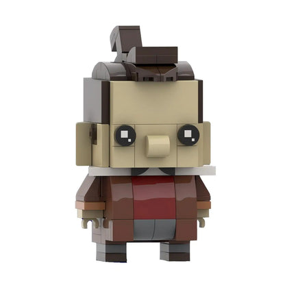 lefou brickheadz moc set | beauty and the beast | lego compatible - 2