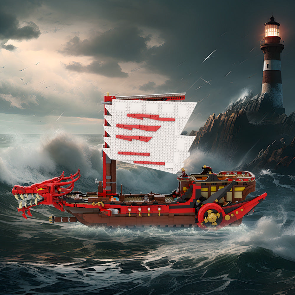 legacy destiny's bounty ship building set | lego compatible - 1