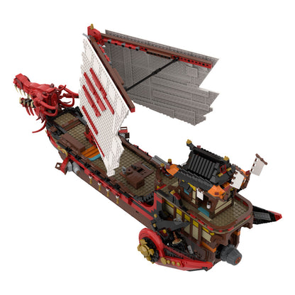 legacy destiny's bounty ship building set | lego compatible - 5