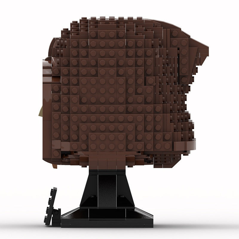 Legendary Sci-Fi Knight Head Bust Building Kit | LEGO-Compatible MOC - 2
