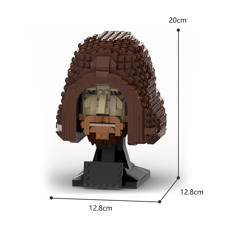 Legendary Sci-Fi Knight Head Bust Building Kit | LEGO-Compatible MOC - 3