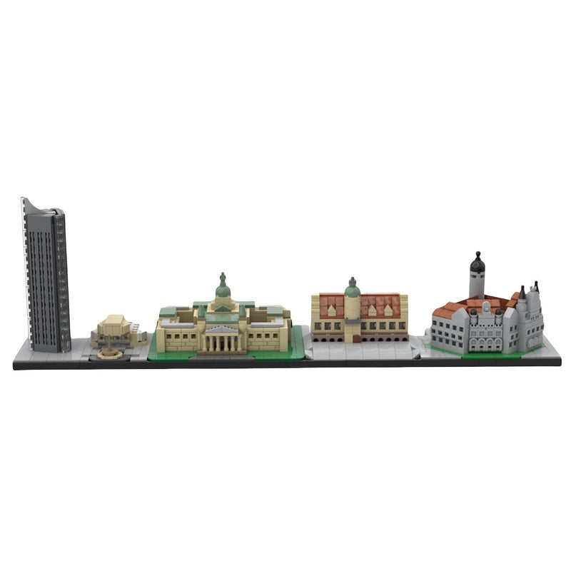 Leipzig Skyline MOC Building Kit | City Architecture Model - 2