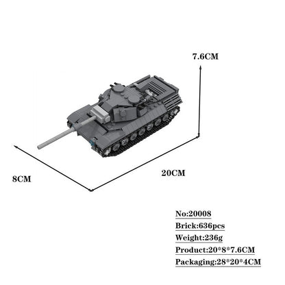 Leopard 1A1 MOC Main Battle Tank Building Kit | Cold War Armored Model - 5