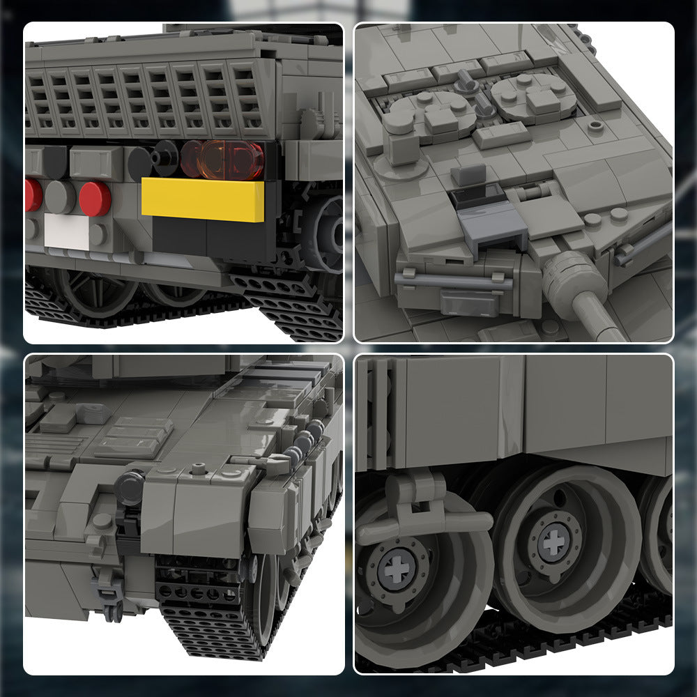 leopard 2 main battle tank building set | lego compatible - 6