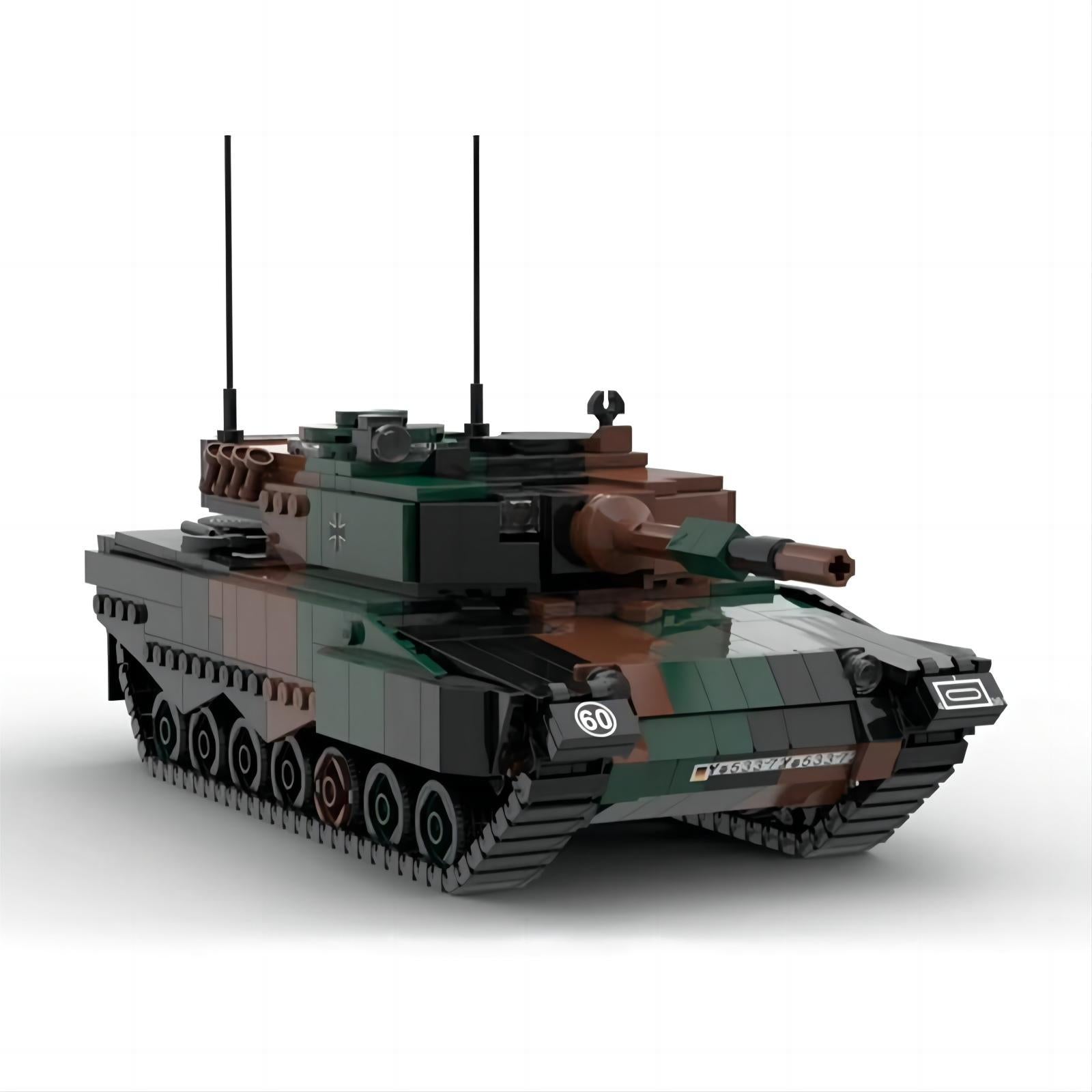 leopard 2a4 tank building set | moc-145115 - 4