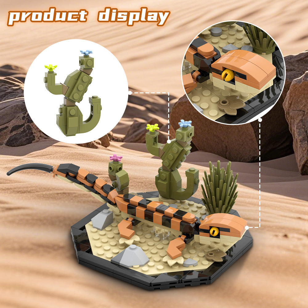leopard gecko building set | lego compatible - 2