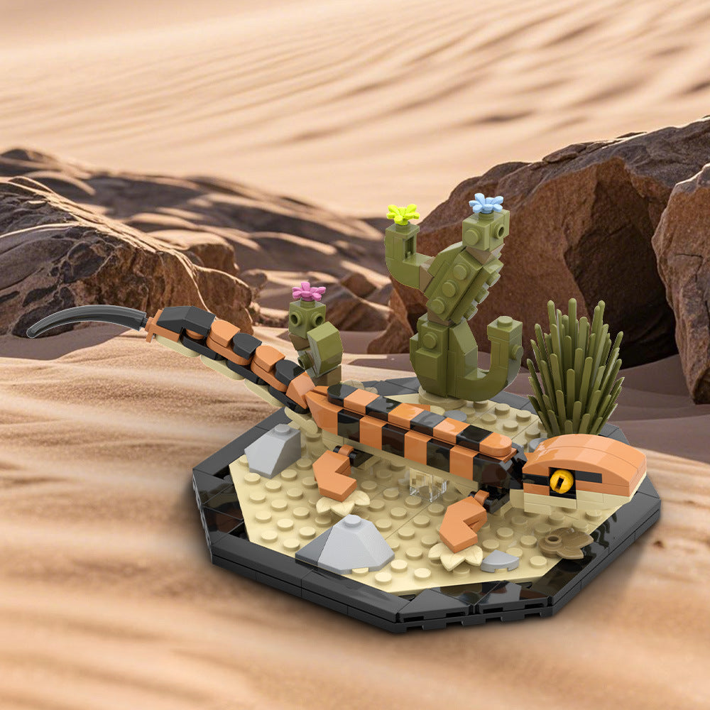 leopard gecko building set | lego compatible - 3