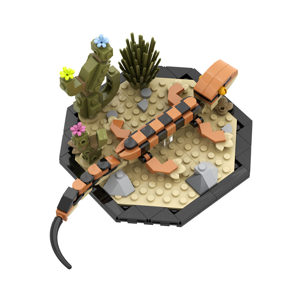leopard gecko building set | lego compatible - 5