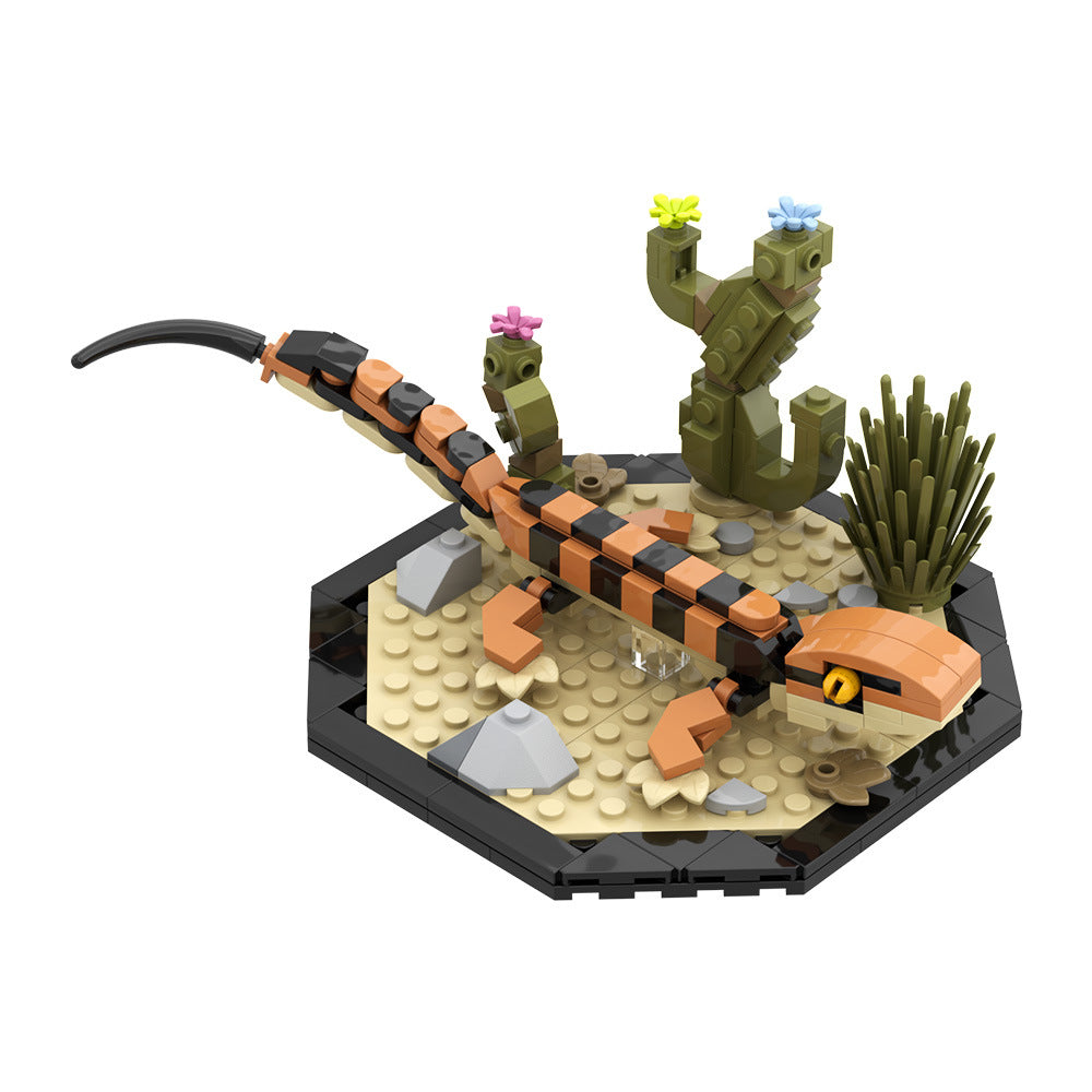 leopard gecko building set | lego compatible - 6