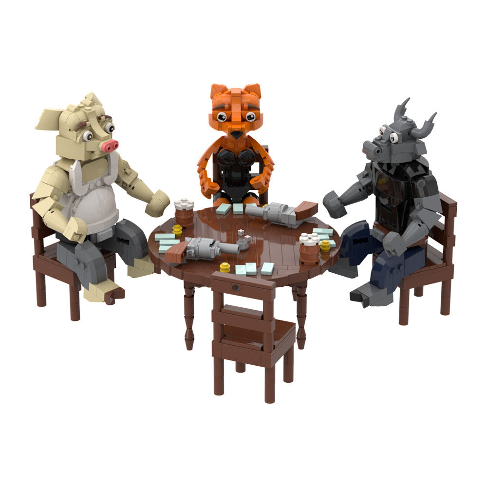 liar's bar building set - gobricks a1731 | 763 pcs - 3