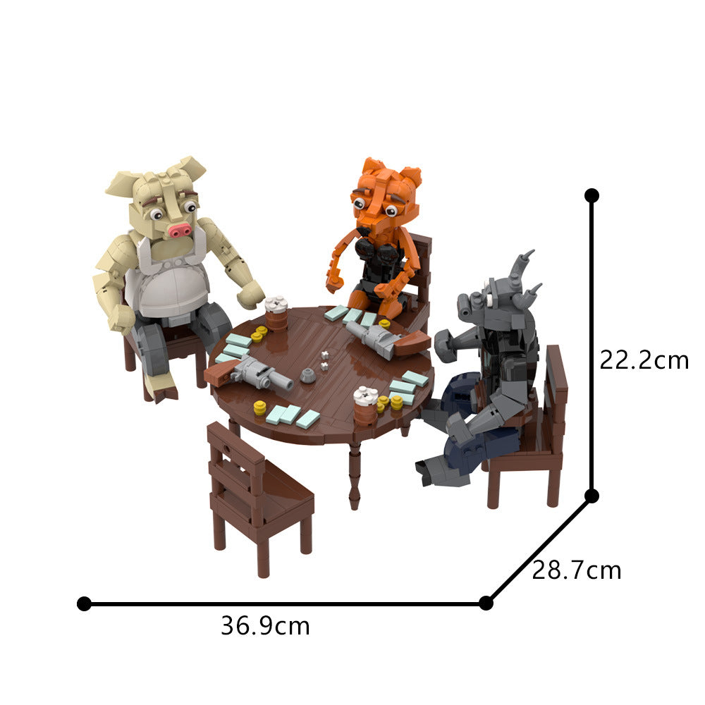 liar's bar building set - gobricks a1731 | 763 pcs - 4