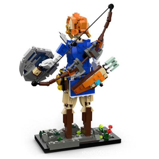 link brick figure set | zelda breath of the wild | lego-compatible moc - 1